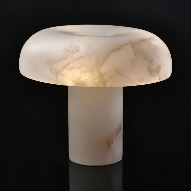 AlabasterGlow | Elegant Eco-Friendly Snowflake Table Lamp for Living Room 6