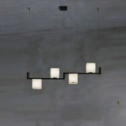 Freyza - AlabasterGlow | Elegant Modern Alabaster Chandelier Fixture