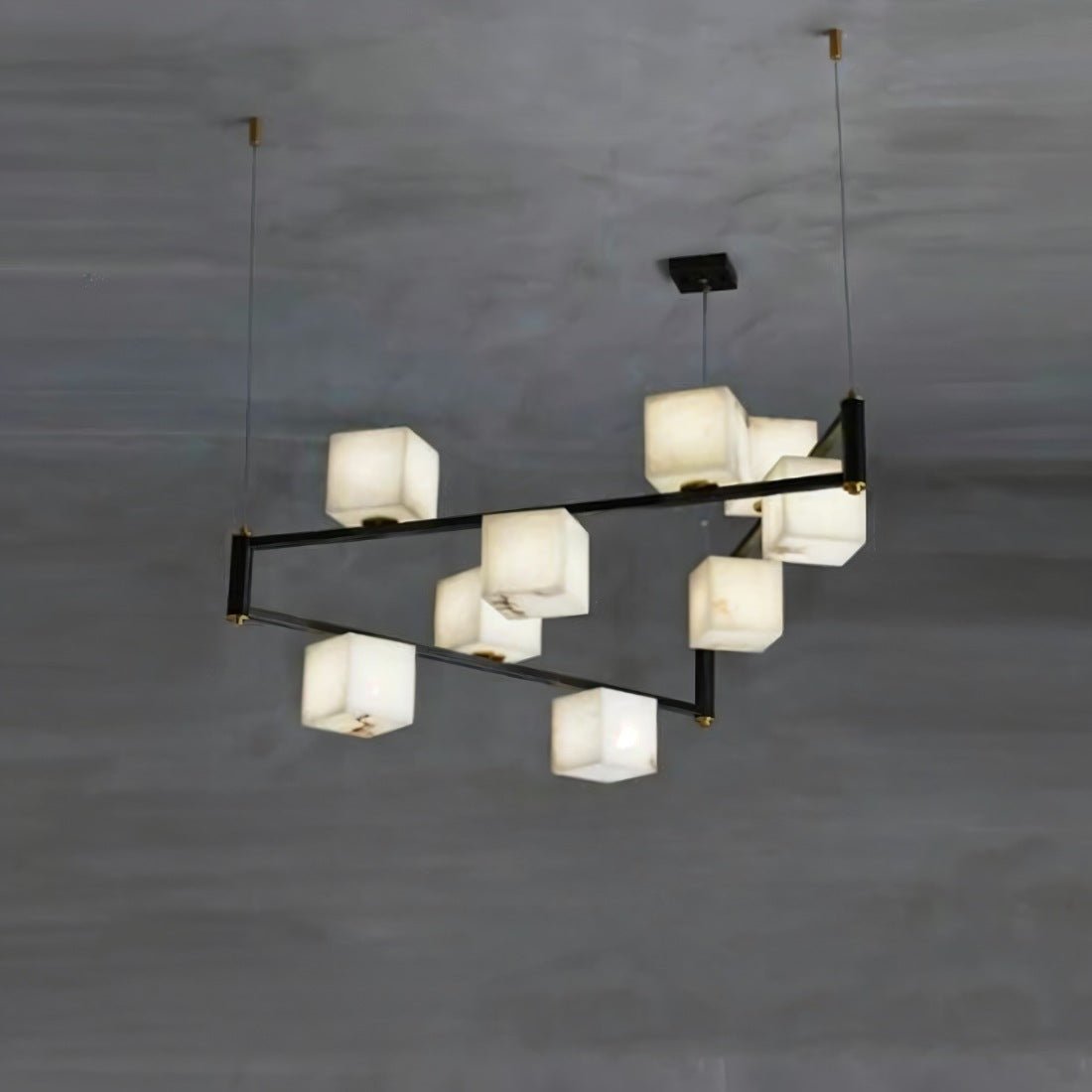 Freyza - AlabasterGlow | Elegant Modern Alabaster Chandelier Fixture