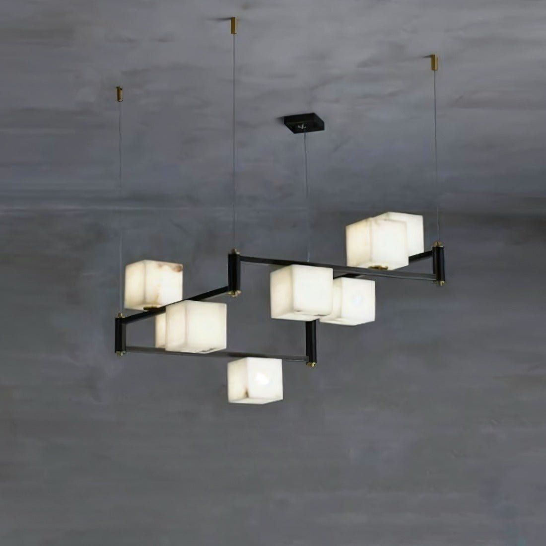 Freyza - AlabasterGlow | Elegant Modern Alabaster Chandelier Fixture