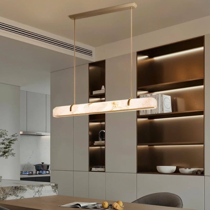 Freyza - Elegant Modern Copper Frame Chandelier