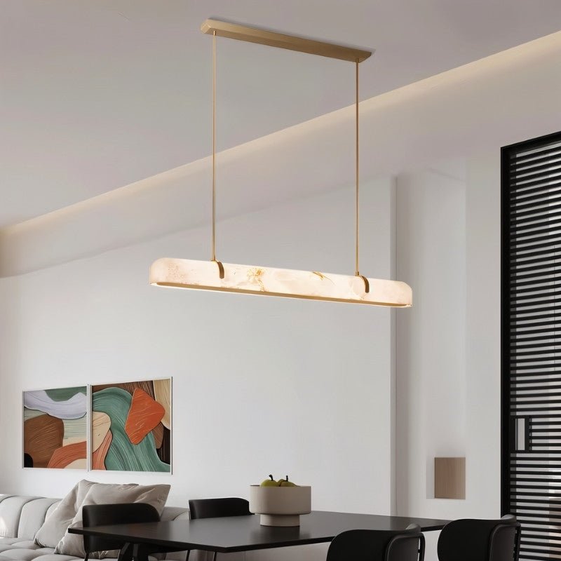 Freyza - Elegant Modern Copper Frame Chandelier