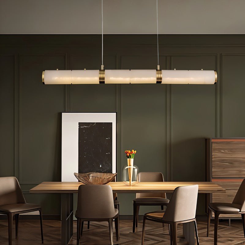 Freyza - AlabasterGlow | Elegant Warm White Kitchen Chandelier Light