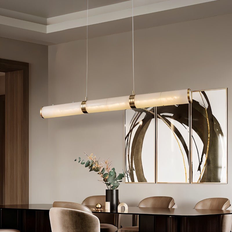 Freyza - AlabasterGlow | Elegant Warm White Kitchen Chandelier Light