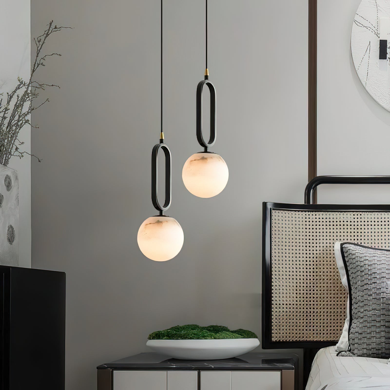 Freyza | Gloruvyd Minimalistische Kugel-Pendelleuchte – Minimalistische Küche und Esszimmer