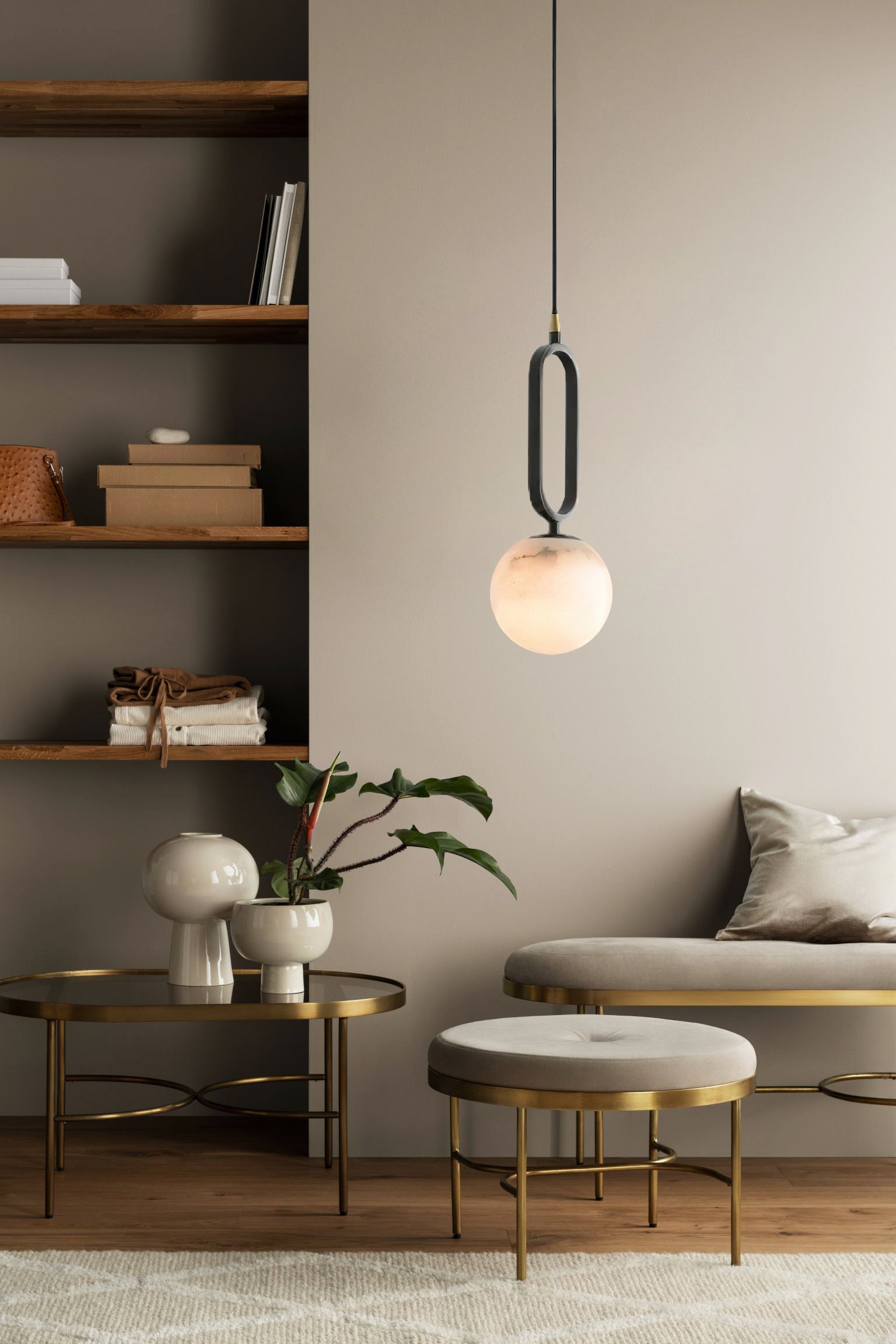 Freyza | Gloruvyd Minimalistische Kugel-Pendelleuchte – Minimalistische Küche und Esszimmer
