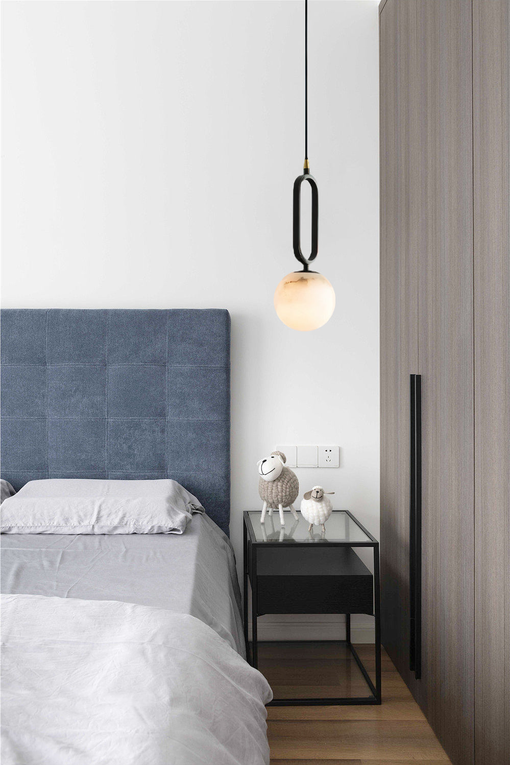 Freyza | Gloruvyd Minimalistische Kugel-Pendelleuchte – Minimalistische Küche und Esszimmer