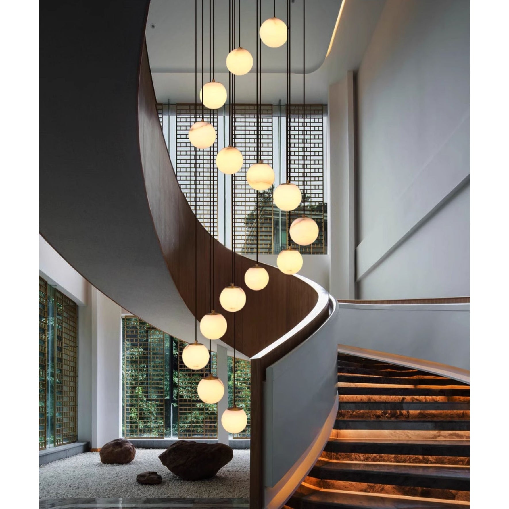 Freyza | Lustre moderne à boules Gloruvye – Salle à manger et salon modernes