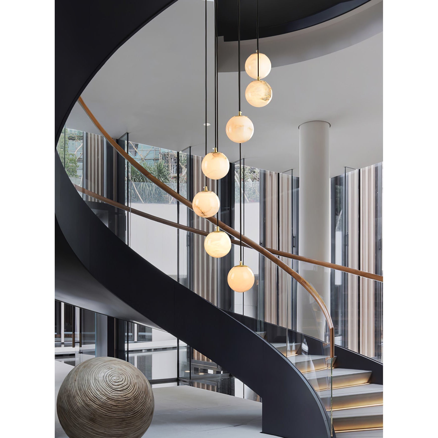 Freyza | Lustre moderne à boules Gloruvye – Salle à manger et salon modernes
