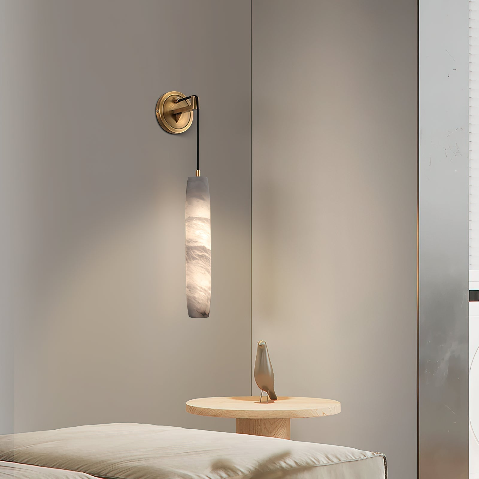 Freyza | Alabaster Flute Wall Wall Light – Bedroom Hallway