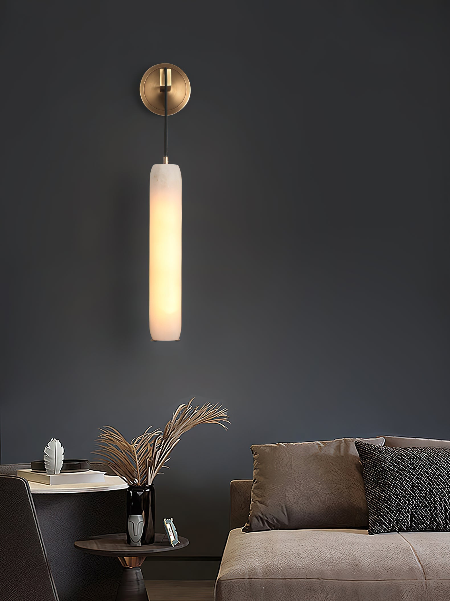 Freyza | Alabaster Flute Wall Wall Light – Bedroom Hallway