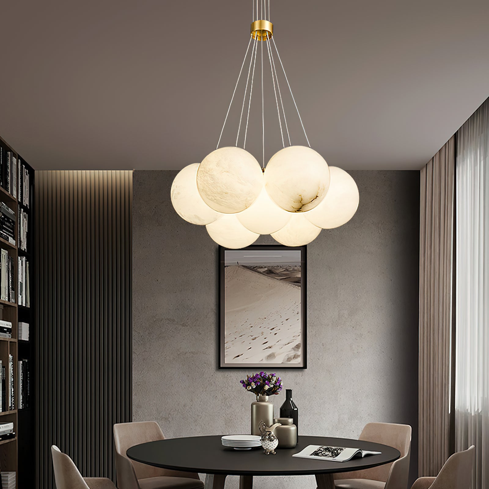 Freyza | Norduvyd Lunar Chandelier Chandelier – Dining Room Living Room