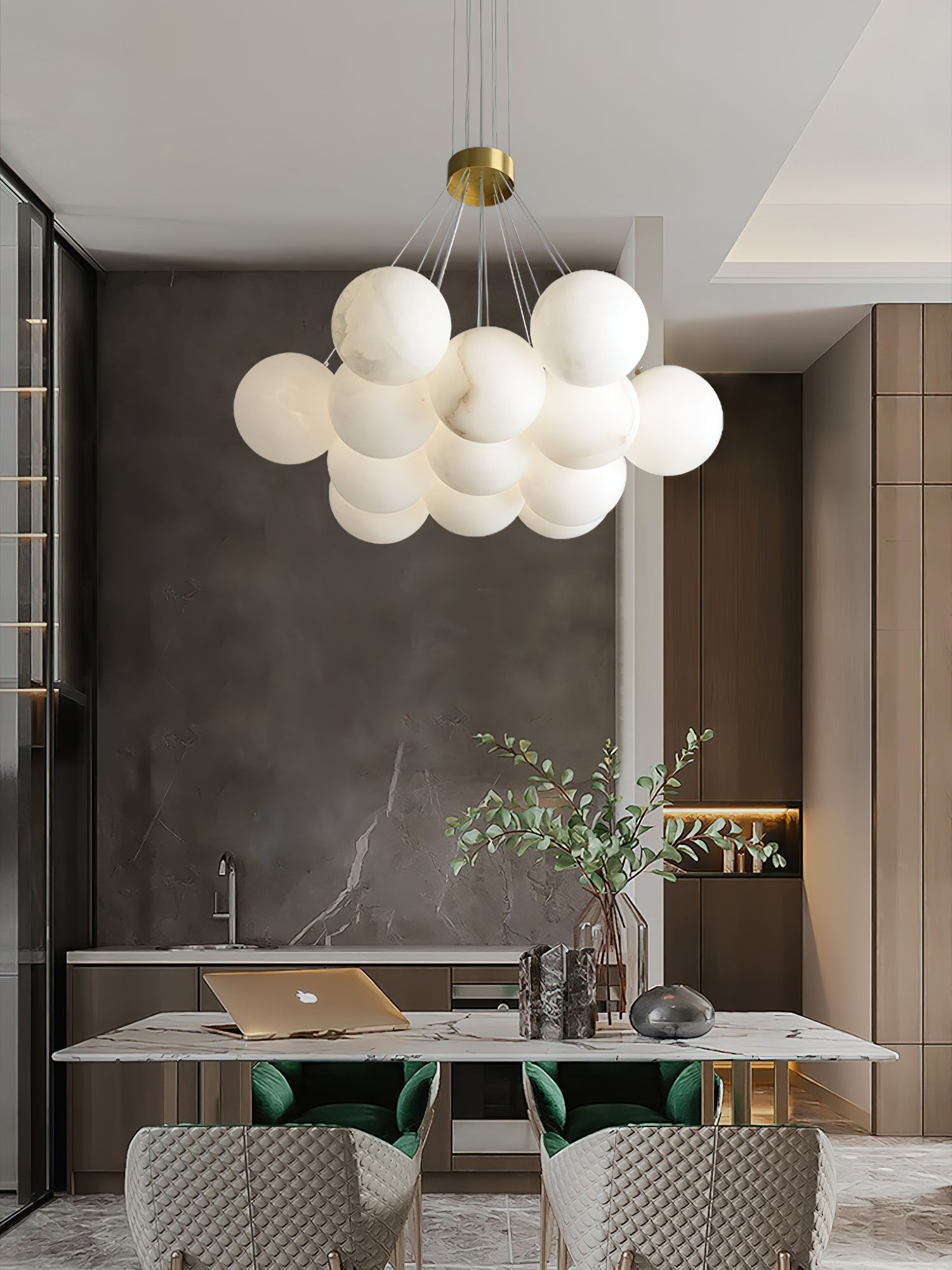 Freyza | Norduvyd Lunar Chandelier Chandelier – Dining Room Living Room