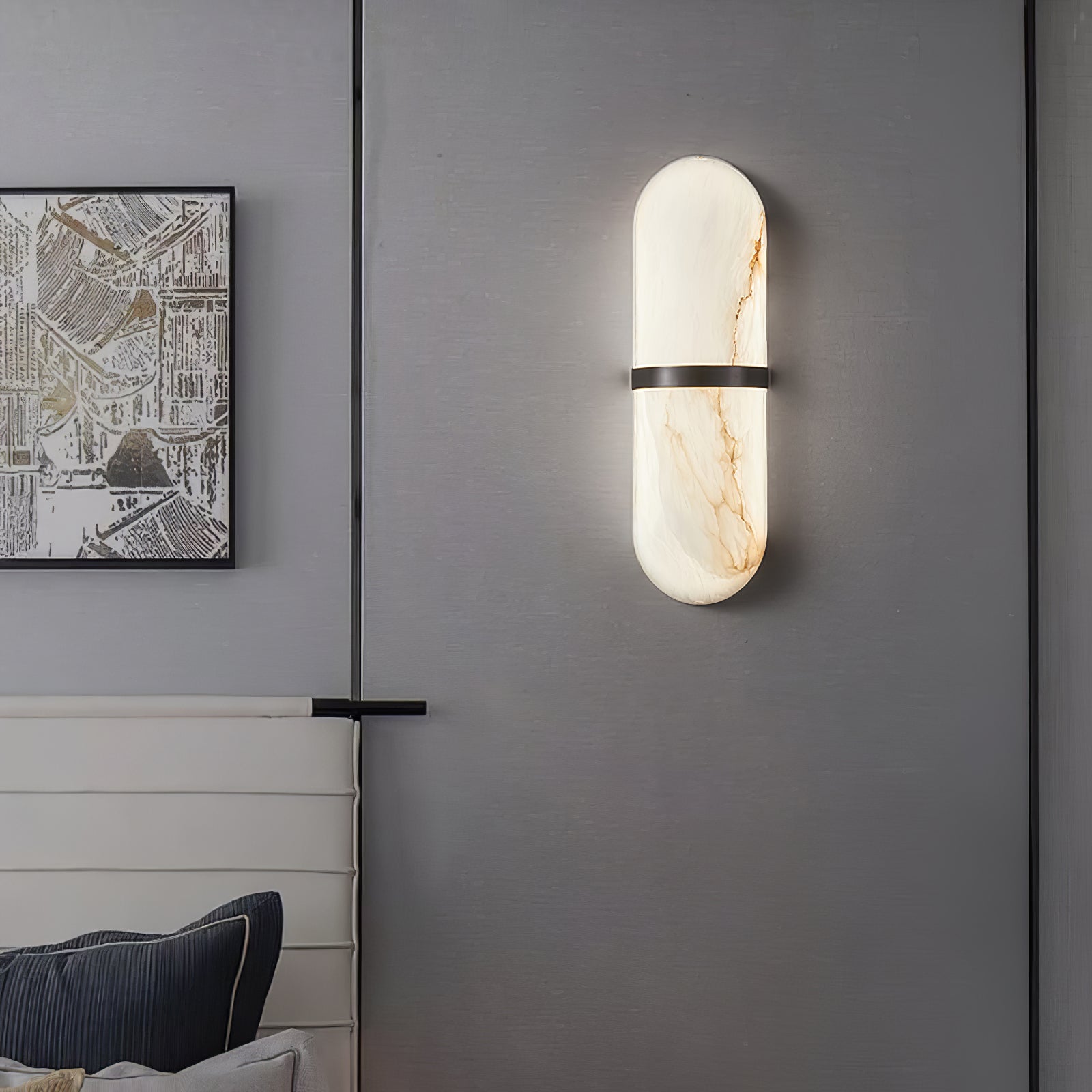 Freyza | Ostruvyd luxuriöse Pillen-Wandleuchte – Schlafzimmer, Flur