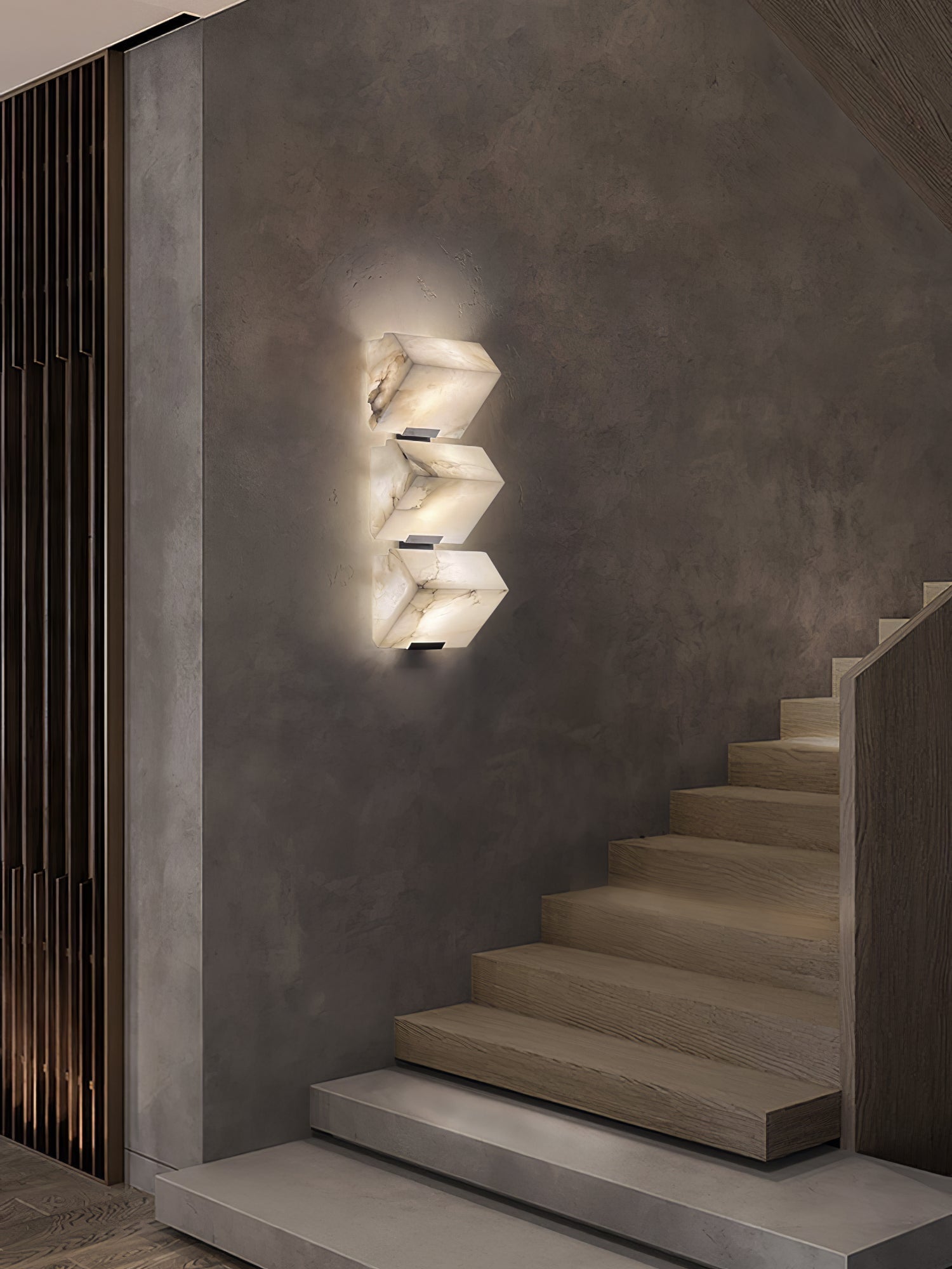 Freyza | Applique murale sculpturale d’intérieur en albâtre – chambre, salon