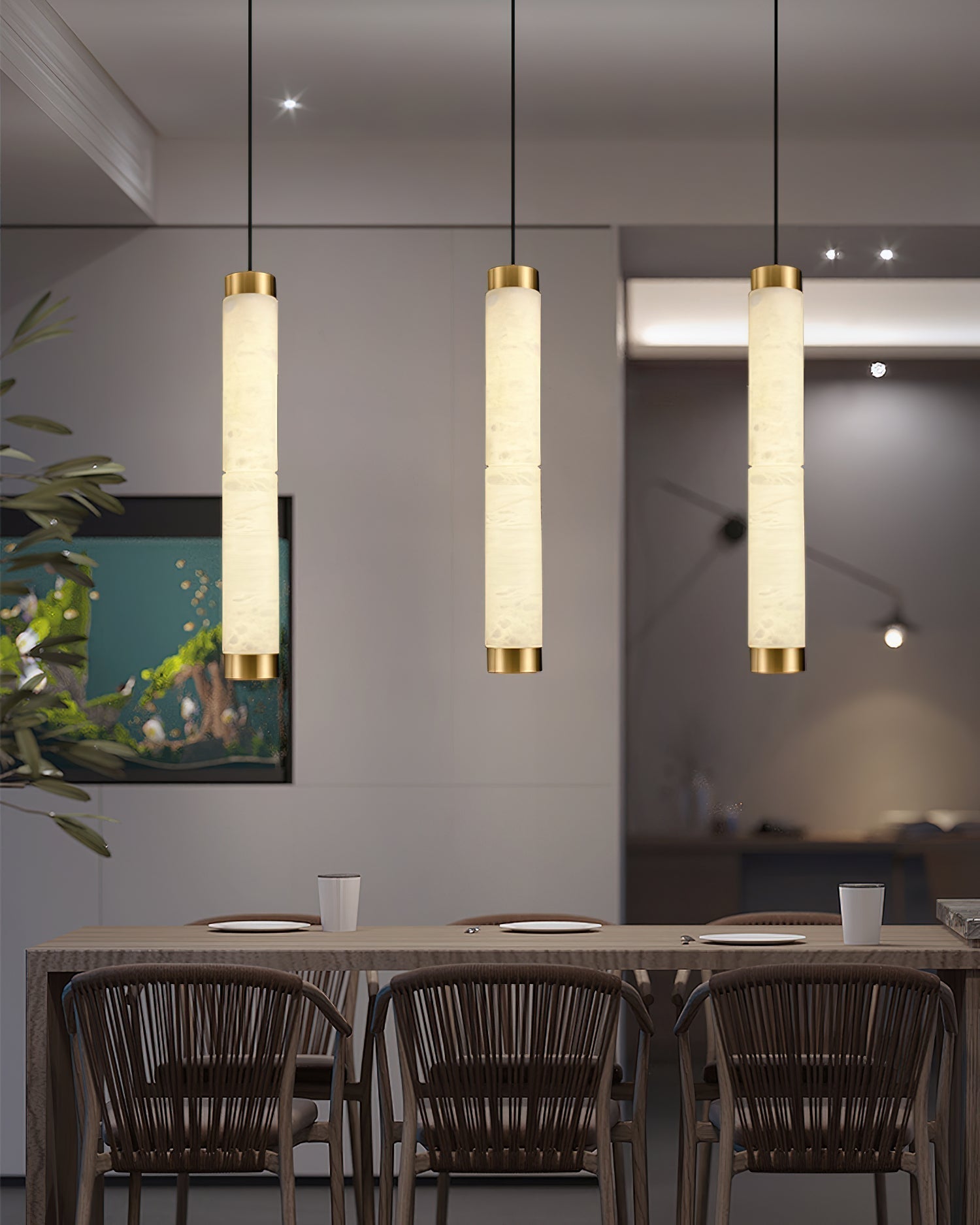 Freyza | Plotuvyi Modern Strip Pendant Light – Modern Kitchen Dining Room