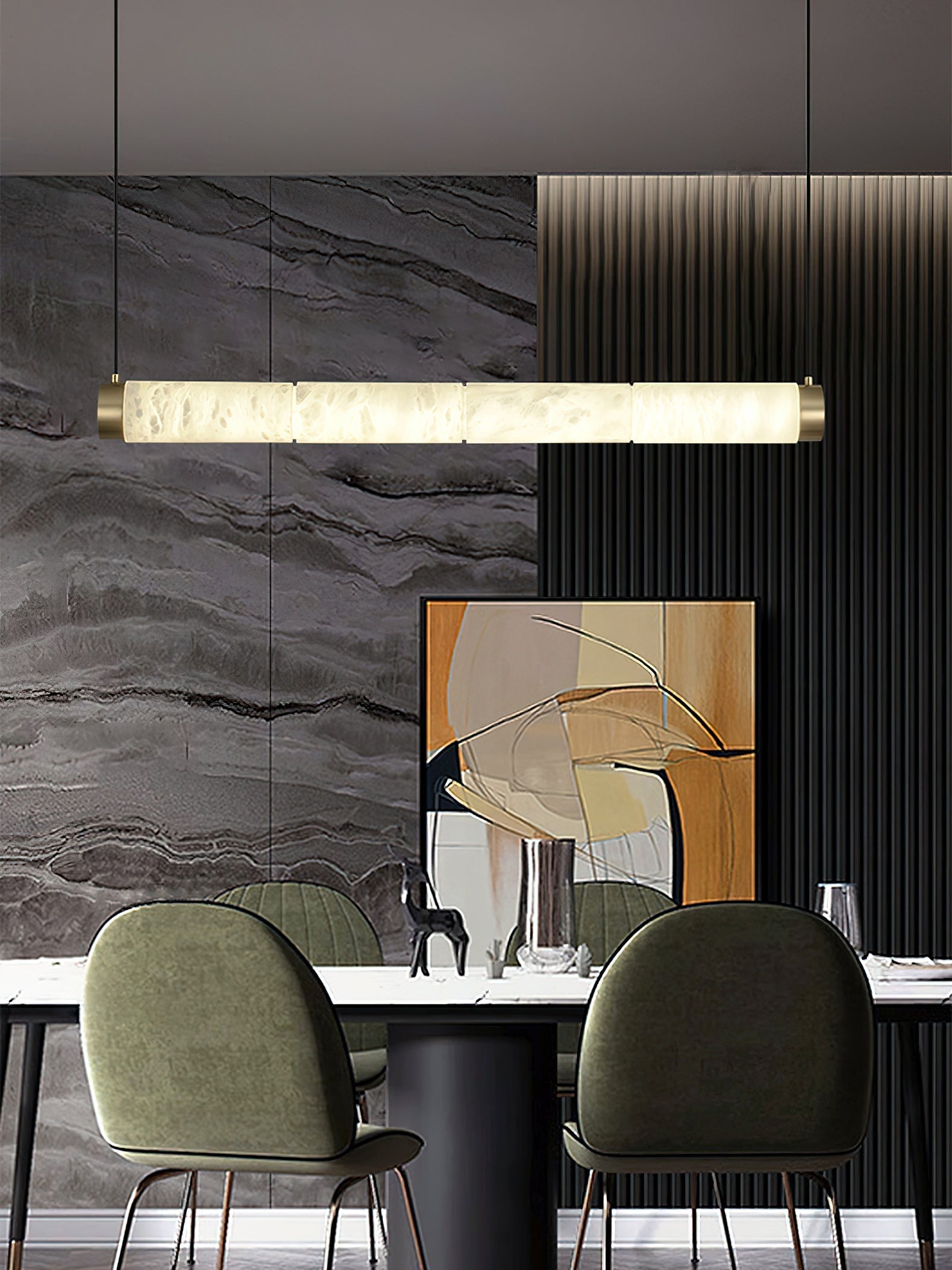 Freyza | Plotuvyi Modern Strip Pendant Light – Modern Kitchen Dining Room