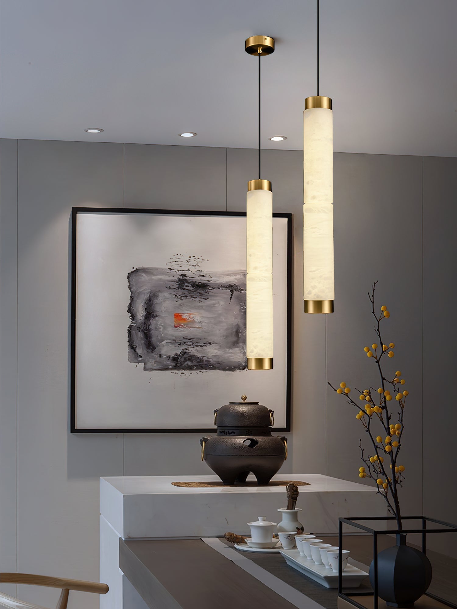 Freyza | Plotuvyi Modern Strip Pendant Light – Modern Kitchen Dining Room