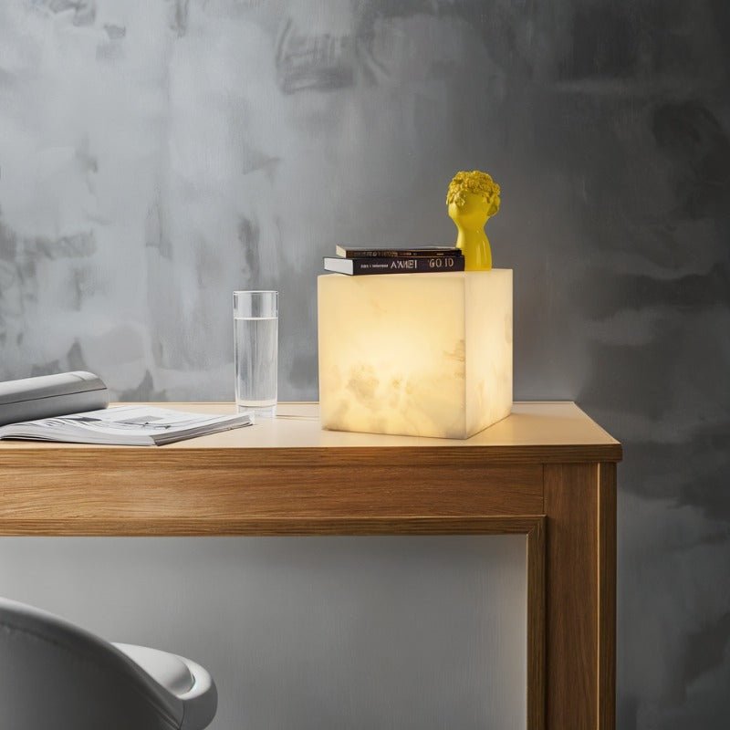 Alabastro | Elegant Modern Alabaster Table Lamp for Cozy Ambiance 0