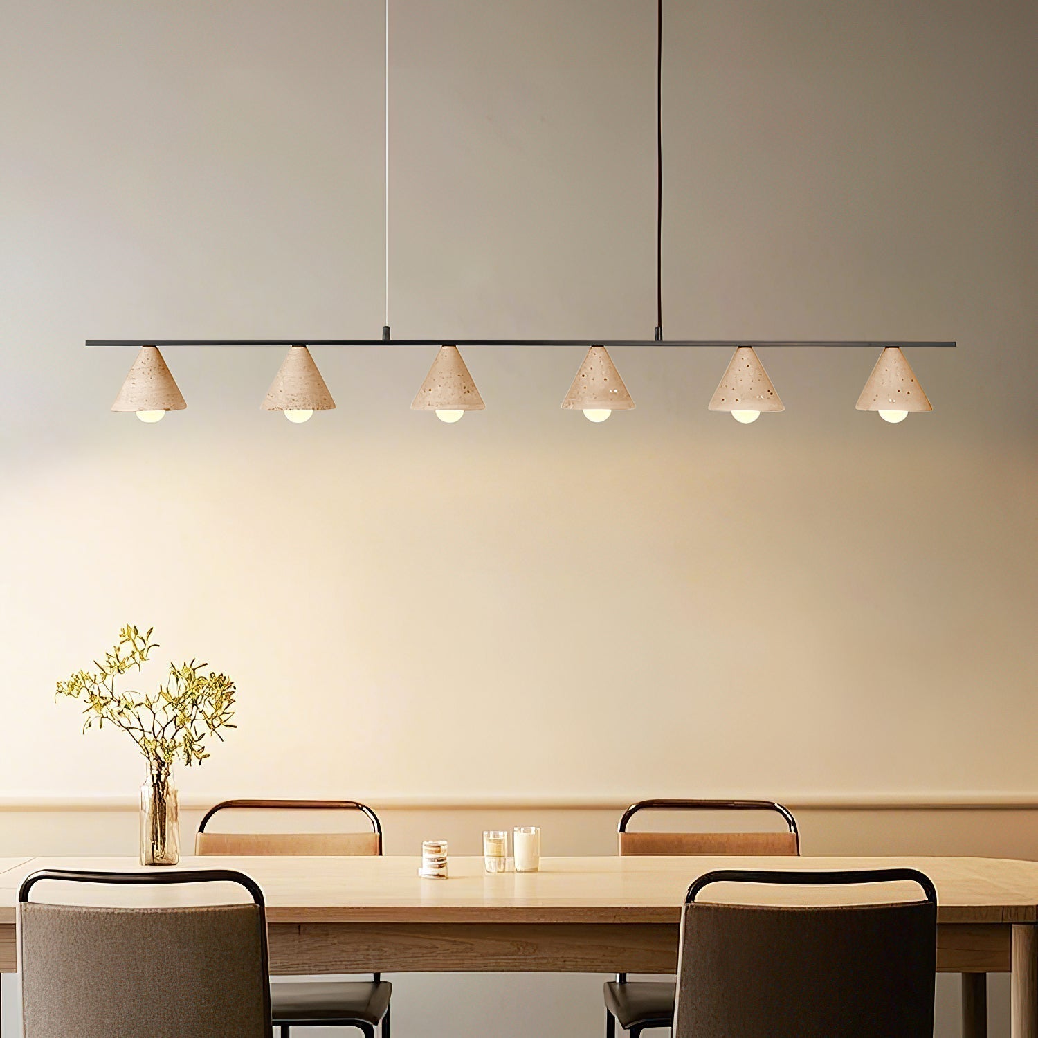 Freyza | Ulfuvyi Travertine Pendant Pendant Light – Kitchen Dining Room