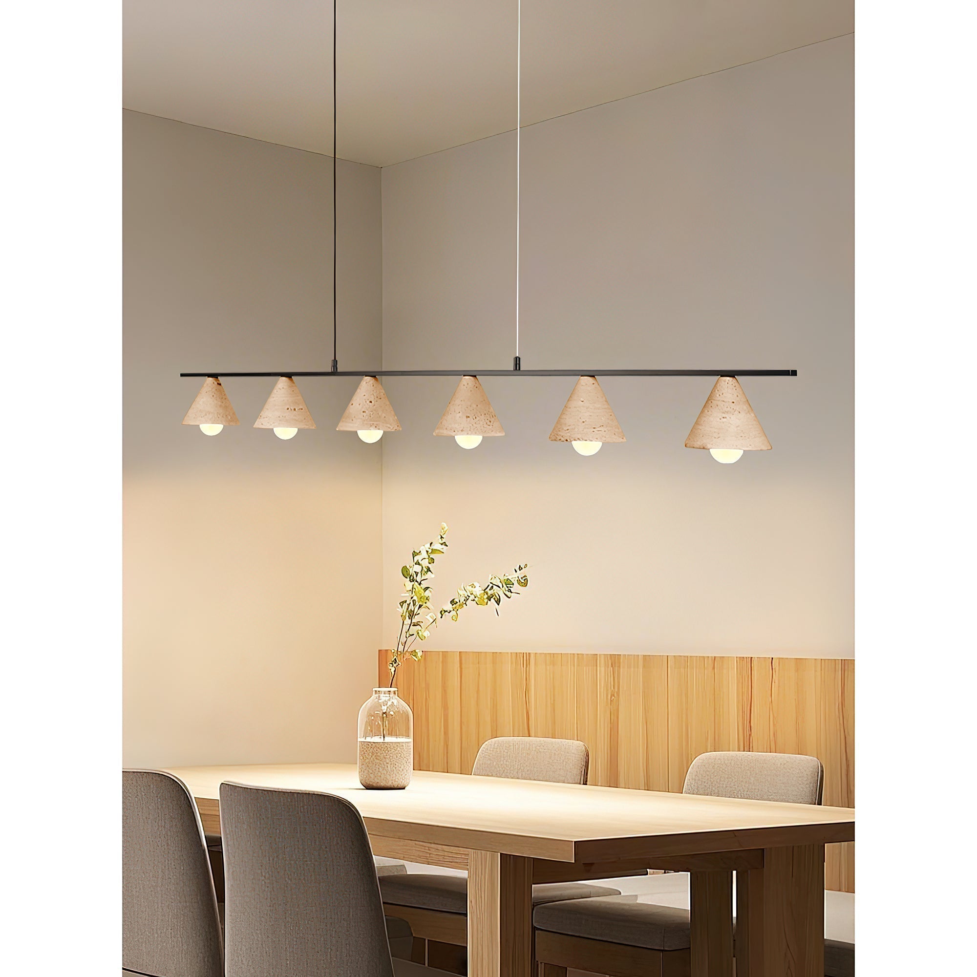 Freyza | Ulfuvyi Travertine Pendant Pendant Light – Kitchen Dining Room