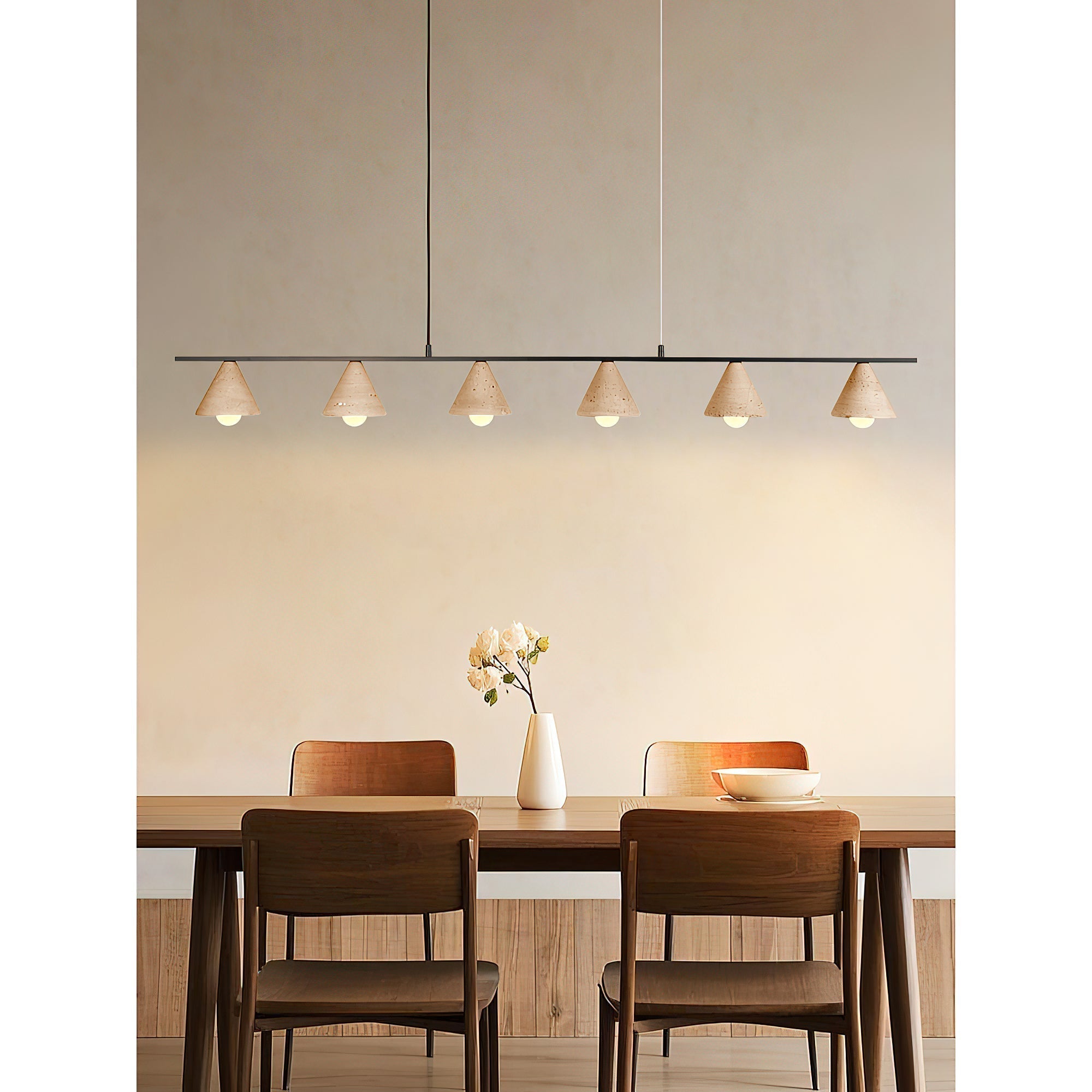 Freyza | Ulfuvyi Travertine Pendant Pendant Light – Kitchen Dining Room