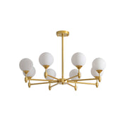 Freyza | Vatnuvyi Minimalist Globe Glass Chandelier – Minimalist Dining Room Living Room