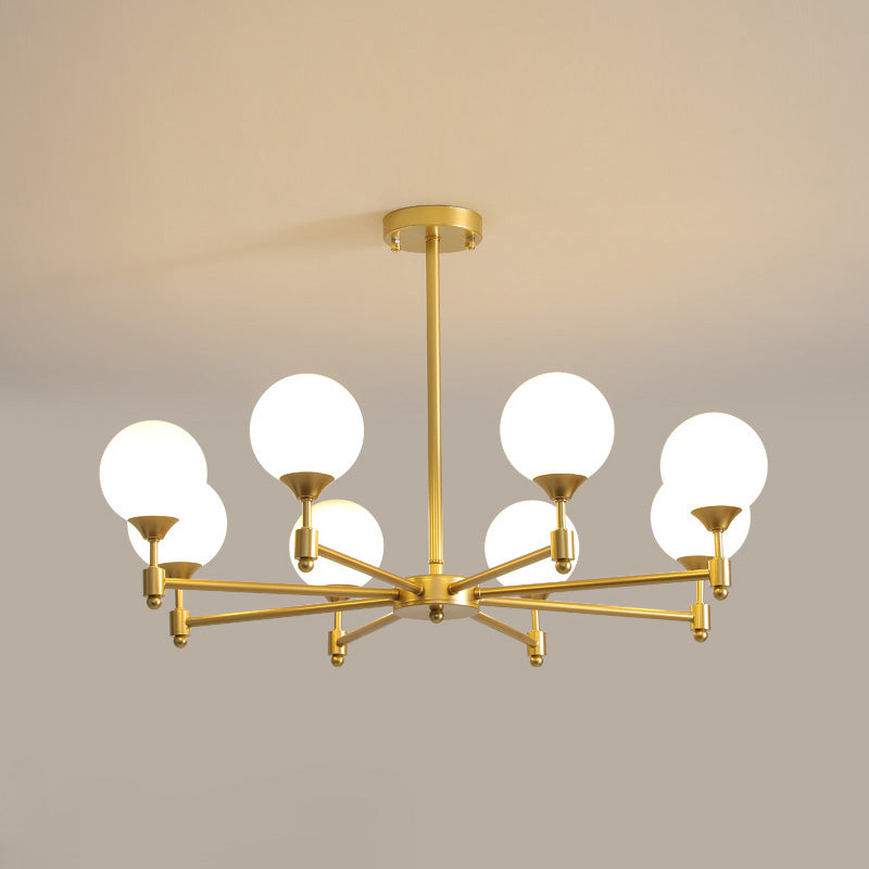 Freyza | Vatnuvyi Minimalist Globe Glass Chandelier – Minimalist Dining Room Living Room