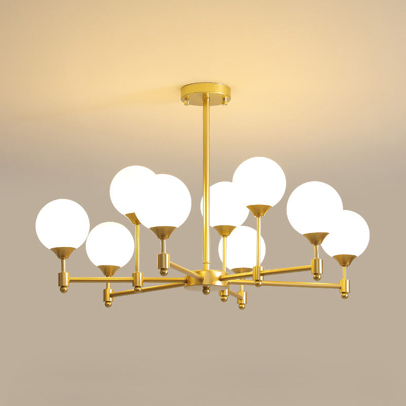Freyza | Vatnuvyi Minimalist Globe Glass Chandelier – Minimalist Dining Room Living Room