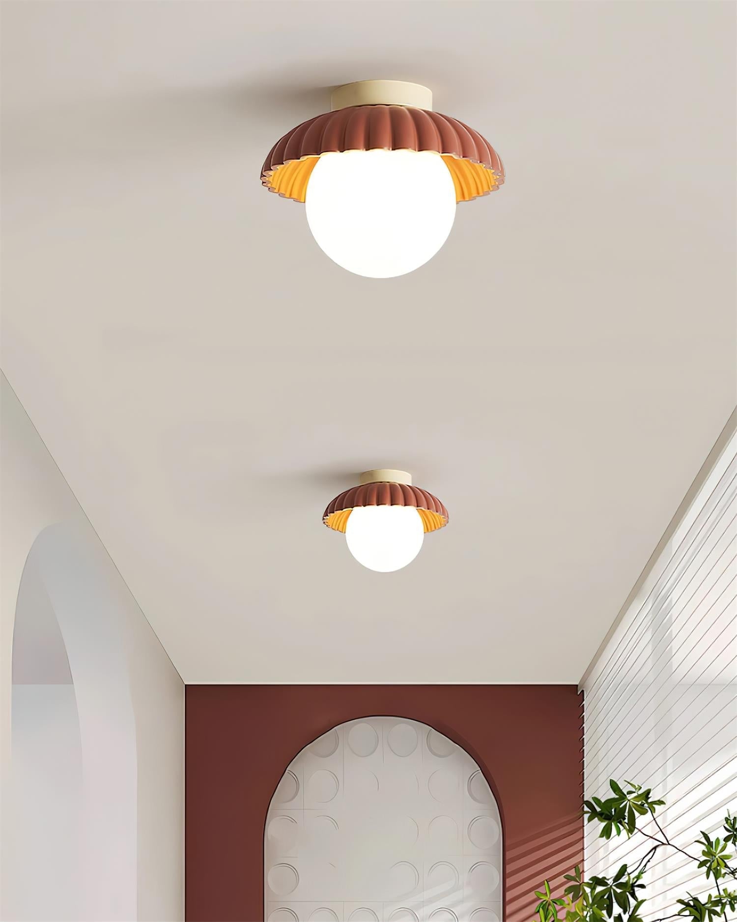 Freyza | Plafonnier lumineux à bord festonné – Chambre et salon