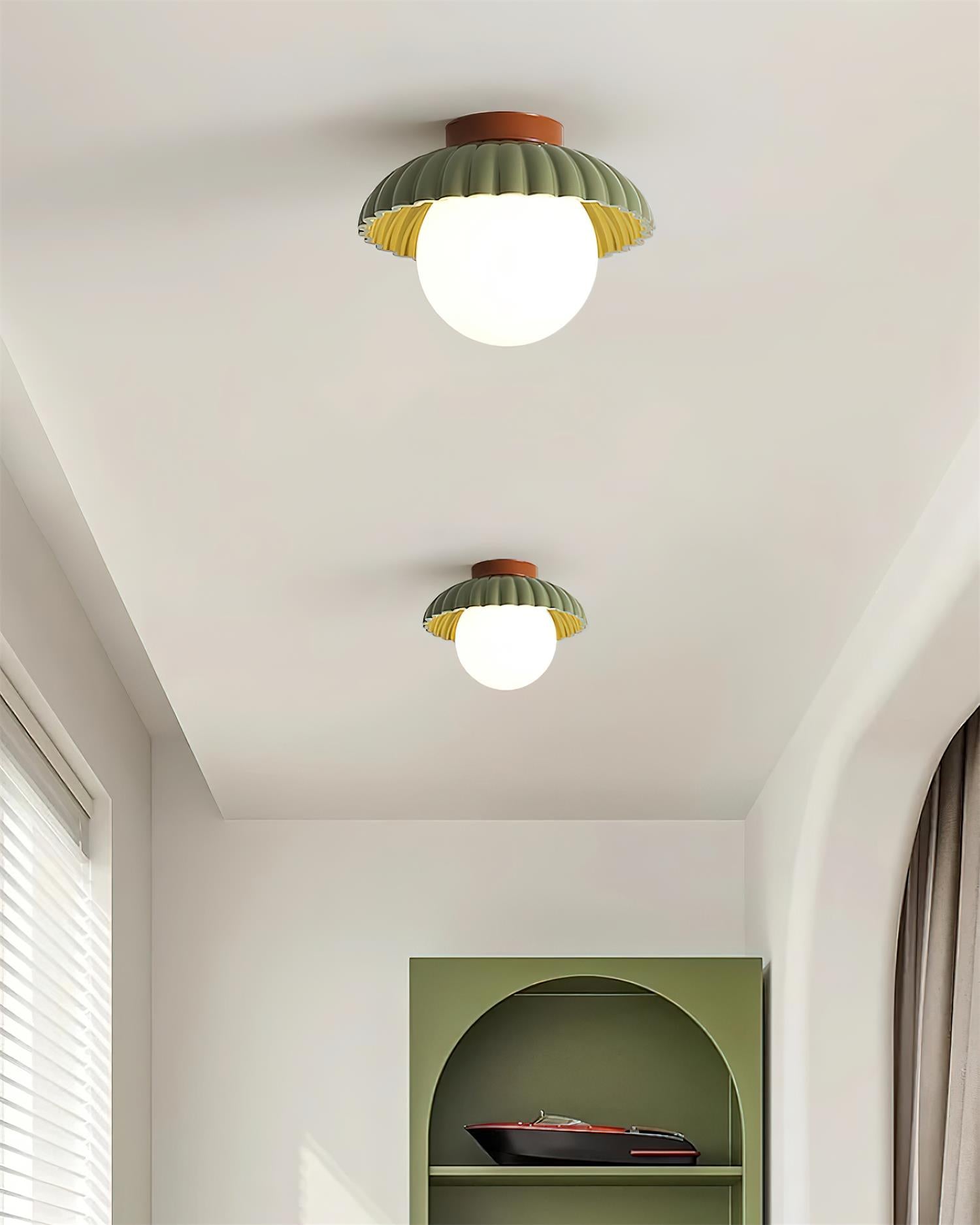 Freyza | Plafonnier lumineux à bord festonné – Chambre et salon
