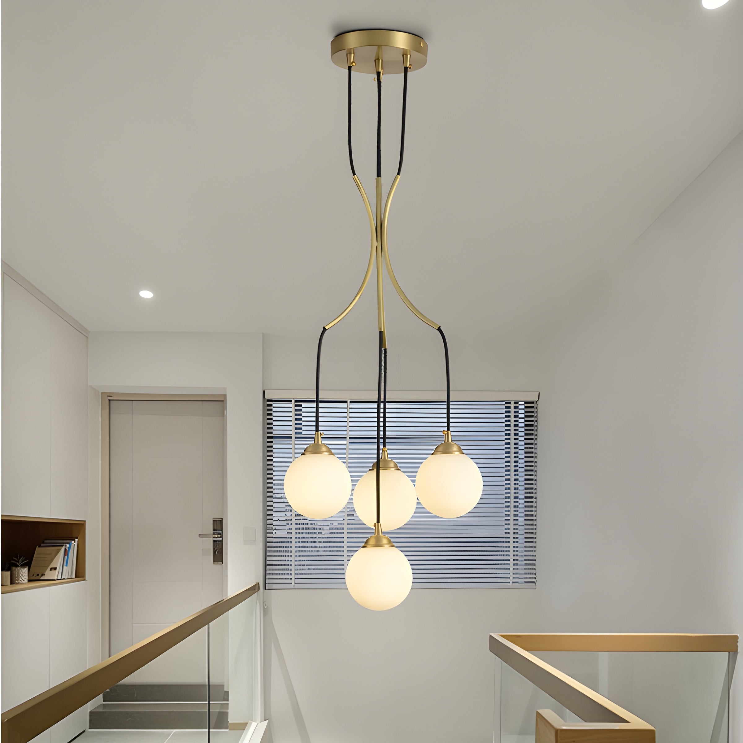 Freyza | Zoe Ball Drop Glass Chandelier – Dining Room Living Room