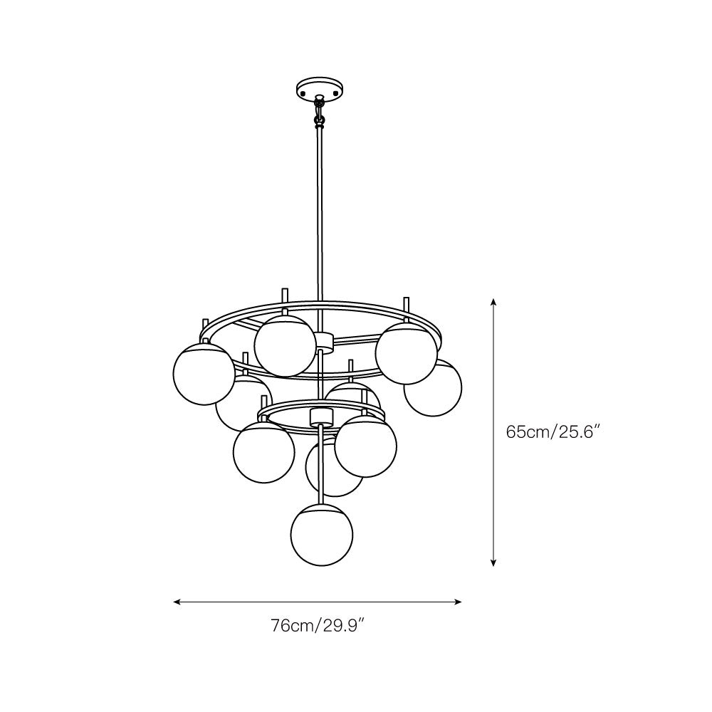 Freyza | Ornuvyn Glass Chandelier Glass Chandelier – Dining Room Living Room