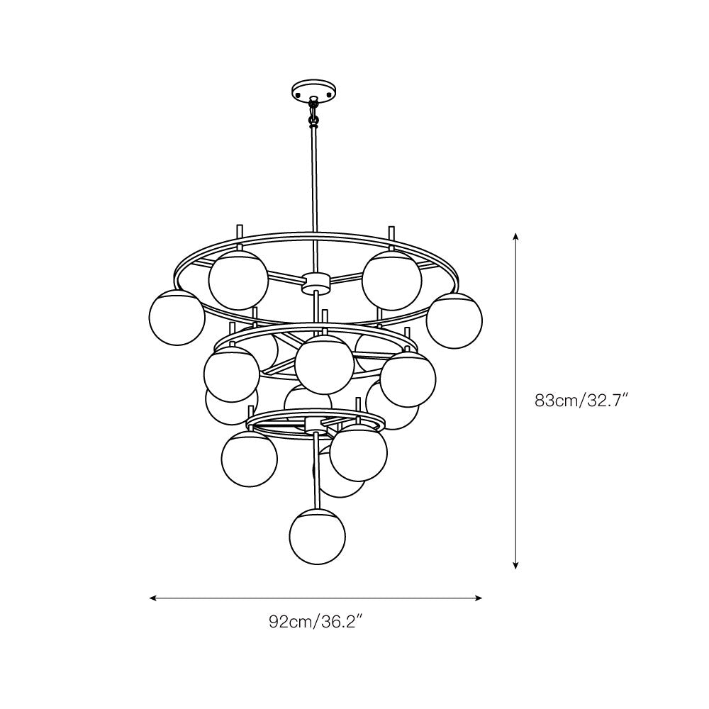 Freyza | Ornuvyn Glass Chandelier Glass Chandelier – Dining Room Living Room