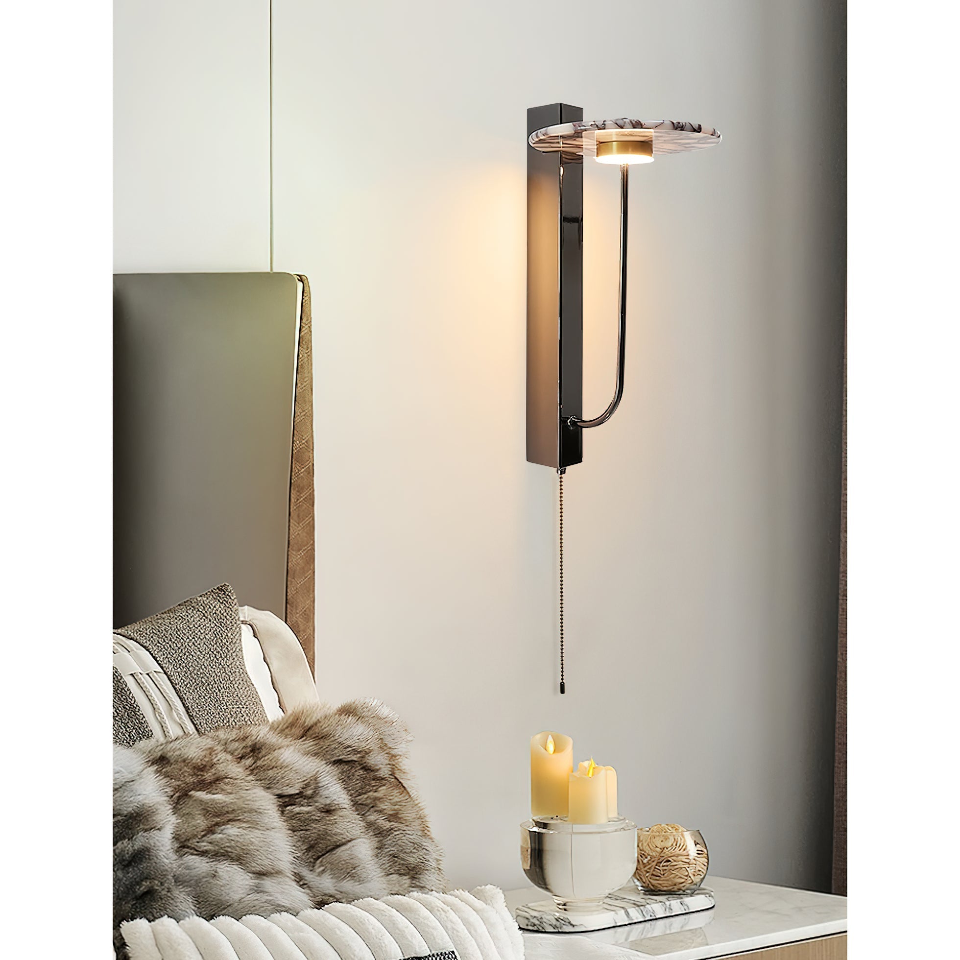 Freyza | Aevuvyn Marble Wall Marble Wall Light – Bedroom Hallway