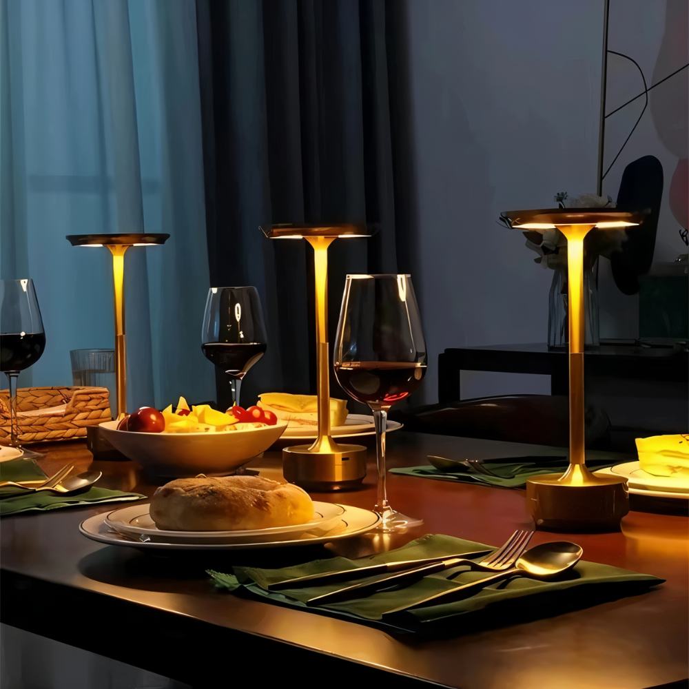 AluminaGlow | Sleek Modern Rechargeable Cordless Table Lamp 4
