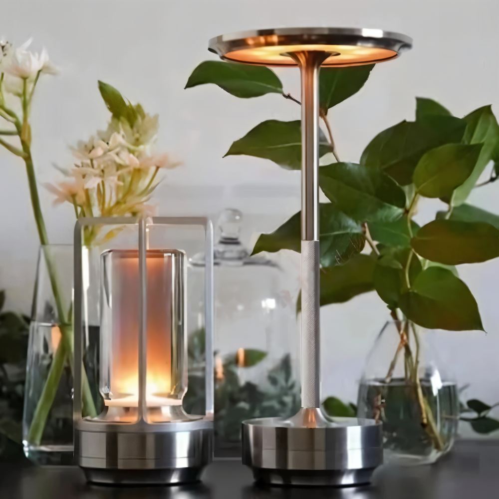 AluminaGlow | Sleek Modern Rechargeable Cordless Table Lamp 5