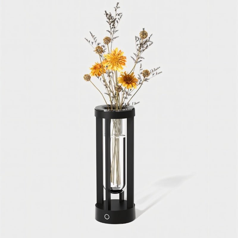 AluminaGlow | Stylish Portable Rechargeable Table Lamp with Vase 6