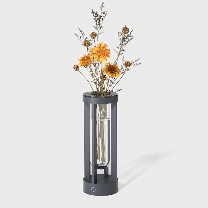 AluminaGlow | Stylish Portable Rechargeable Table Lamp with Vase 7