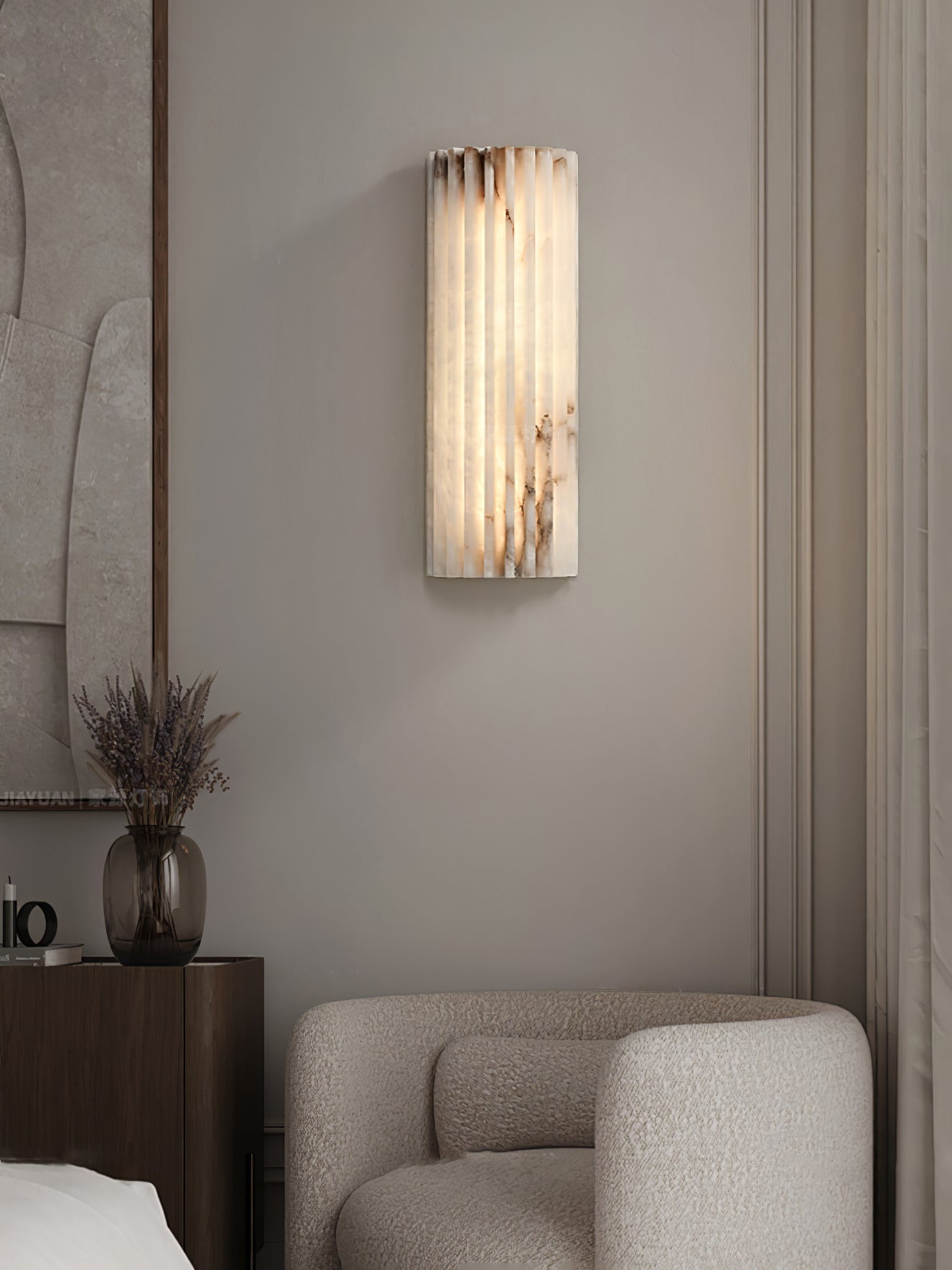 Freyza | Applique murale Alabaster Orcarion – Chambre, couloir