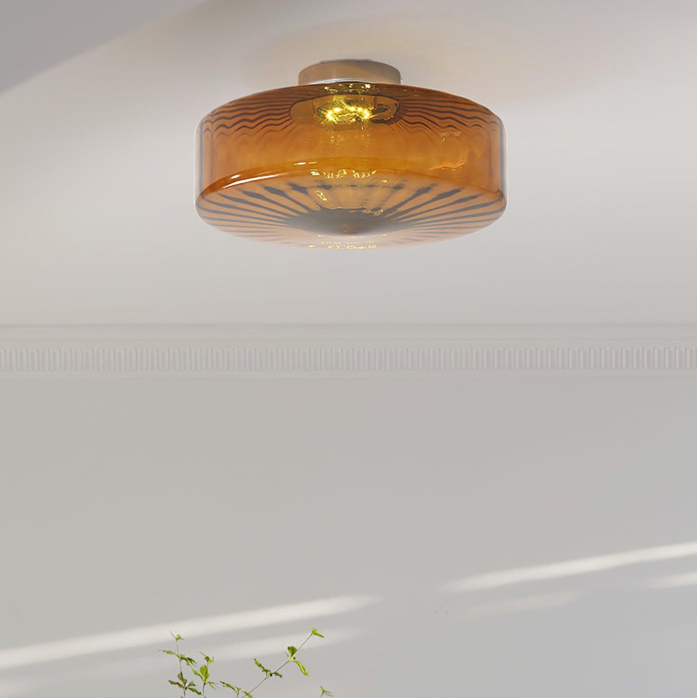 Freyza | Plafonnier encastré en verre – Chambre, couloir, cuisine