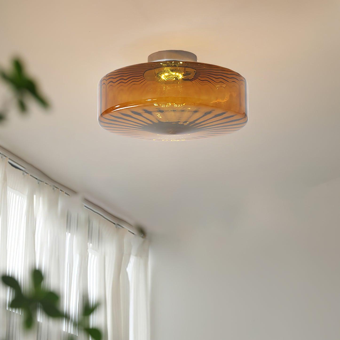 Freyza | Plafonnier encastré en verre – Chambre, couloir, cuisine