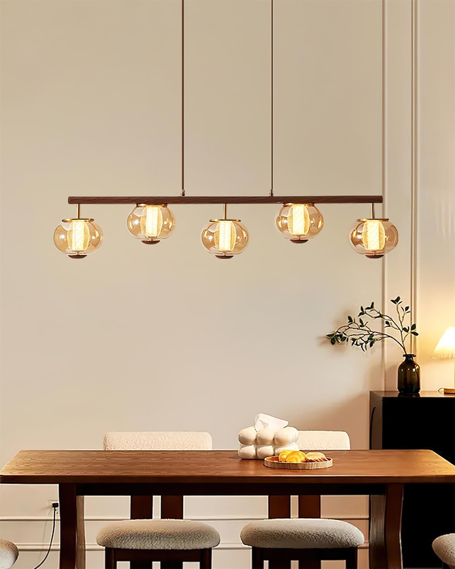 Lustre suspendu linéaire Freyza | Faylen – Salle à manger et salon