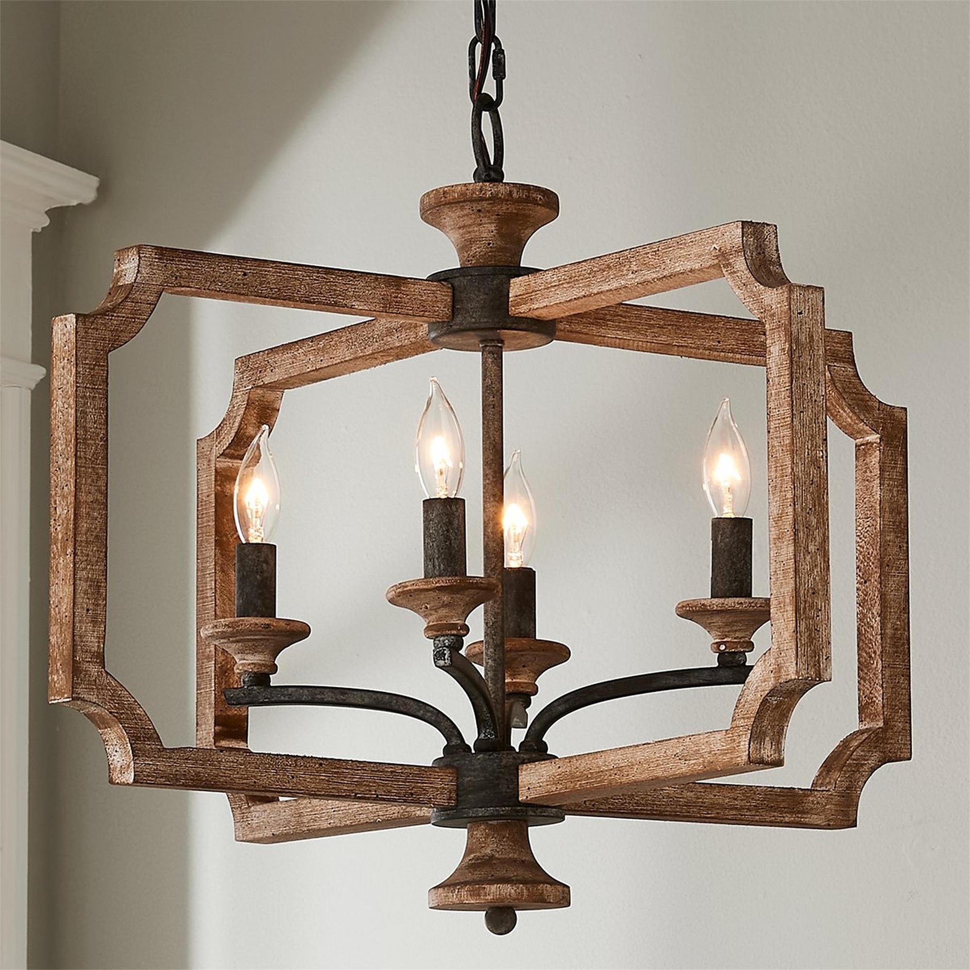 Freyza | Eirikuvyi Vintage Creativity Wood Pendant Light – Vintage Kitchen Dining Room