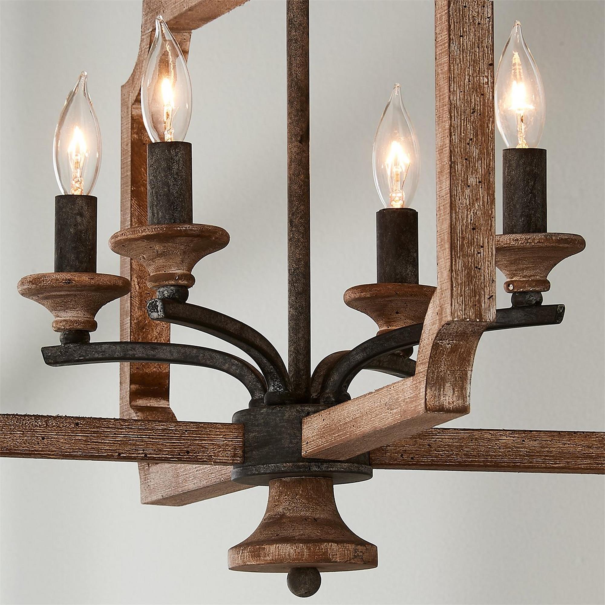 Freyza | Eirikuvyi Vintage Creativity Wood Pendant Light – Vintage Kitchen Dining Room