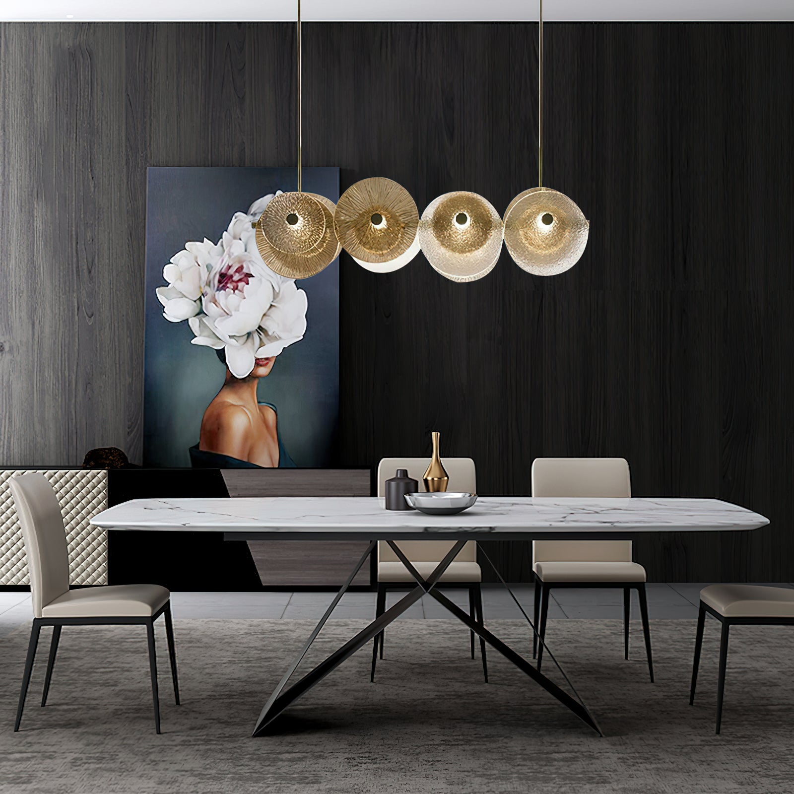 Freyza | Himinuvyn nordisch-moderner Kristall-Kronleuchter – modernes Esszimmer und Wohnzimmer