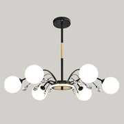 Freyza - Elegant Contemporary Iron and Glass Chandelier