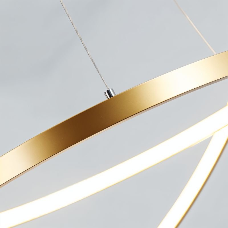 Freyza - Anelli | Modern Elegant LED Dining Room Chandelier with Adjustable Rings