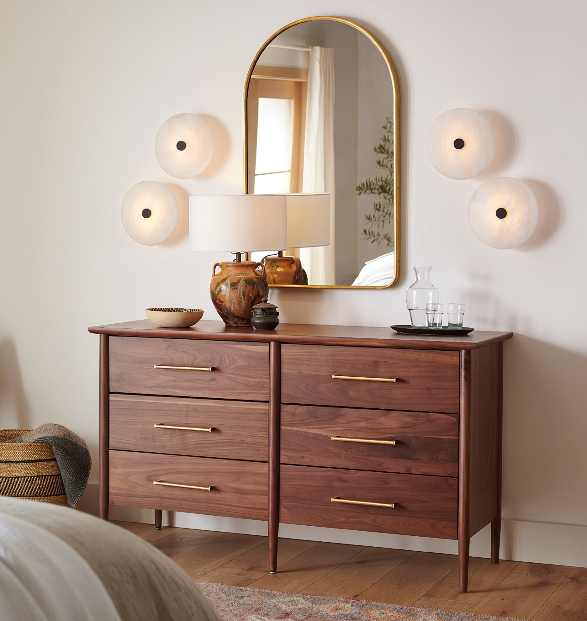 Freyza | Plafonnier Clio blanc albâtre – chambre, salon