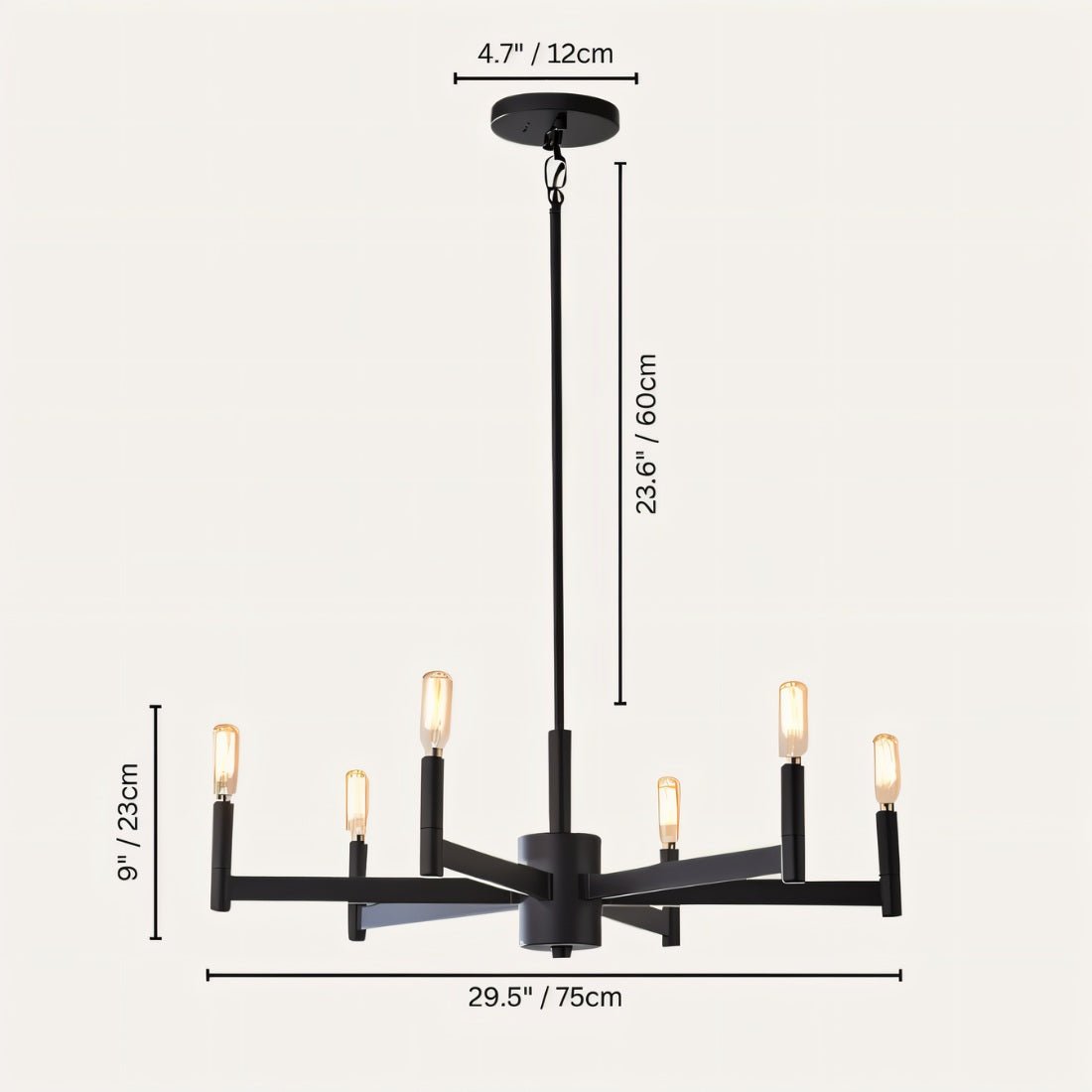 Freyza - Anouk | Elegant Minimalist LED Chandelier for Timeless Interiors